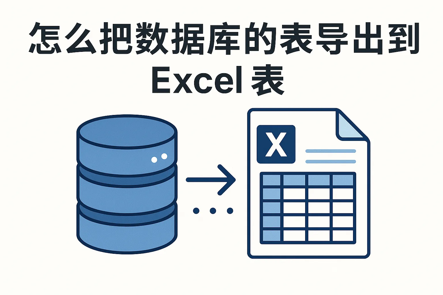 怎么把数据库的表导出到excel表