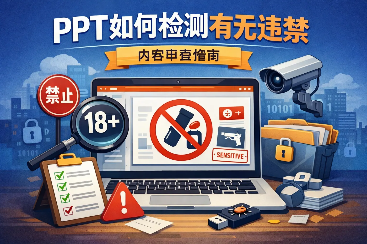 ppt如何检测有无违禁