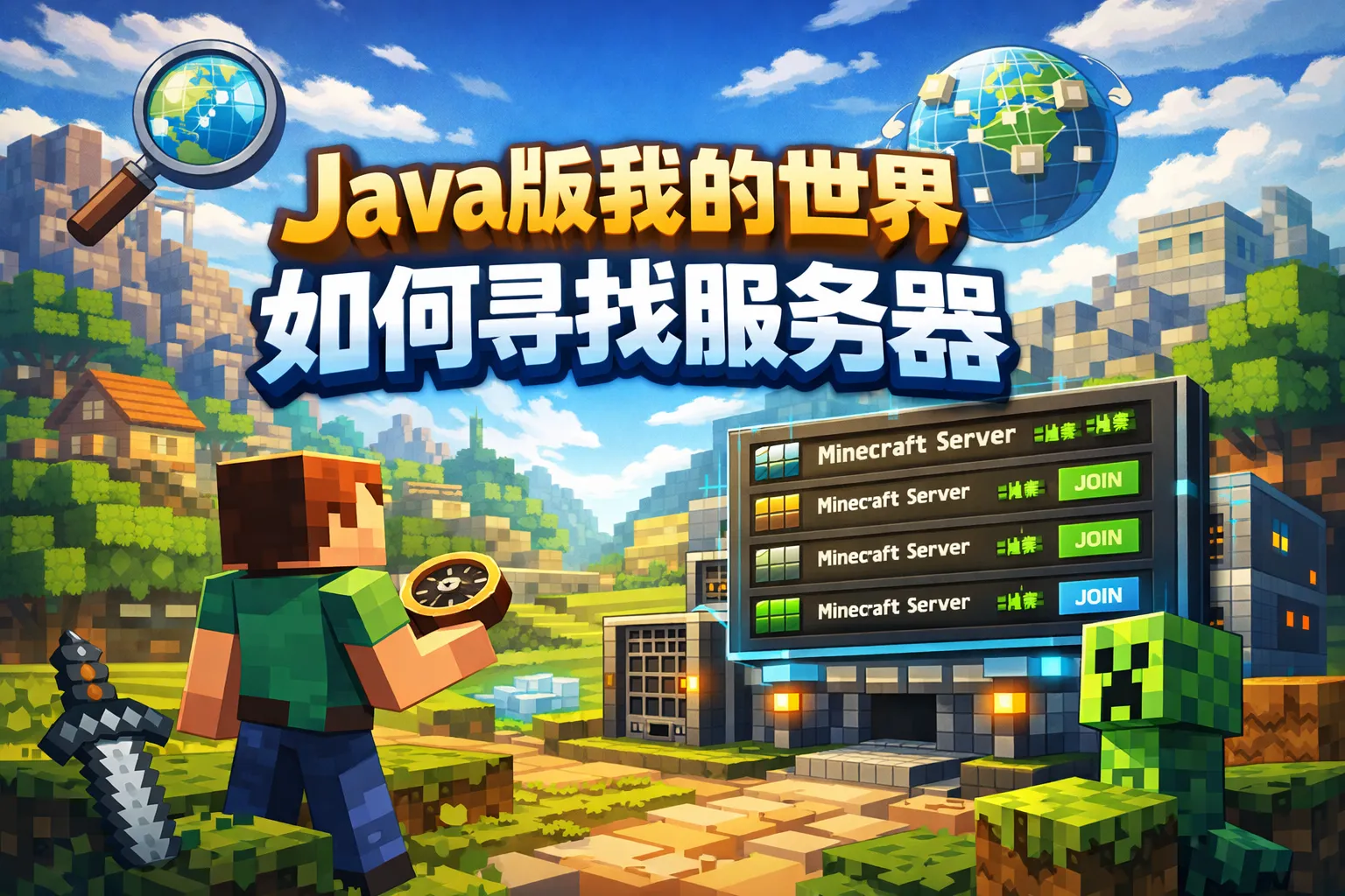 java版我的世界如何寻找服务器