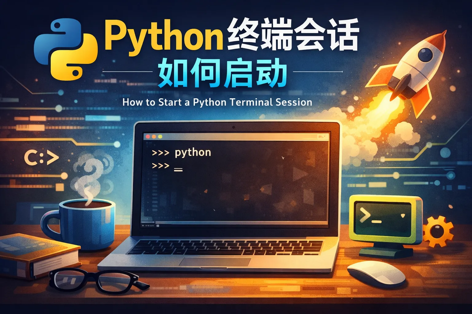 python终端会话如何启动