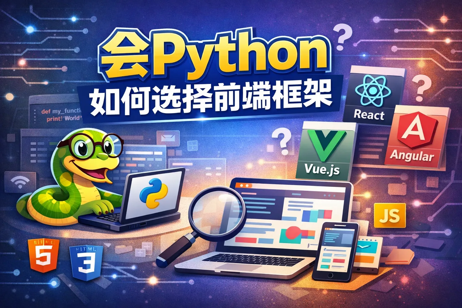 会Python如何选择前端框架