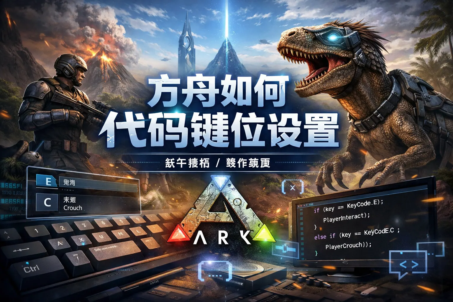 方舟如何加代码键位设置