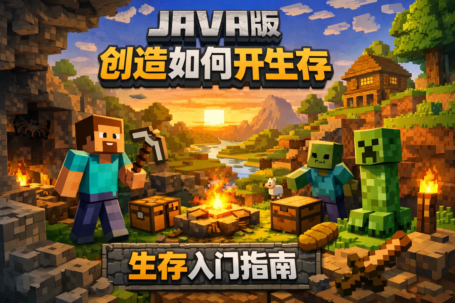 java版创造如何开生存
