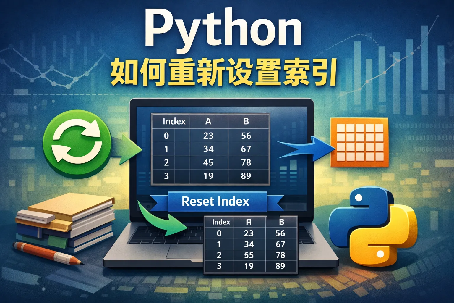 python如何重新设置索引
