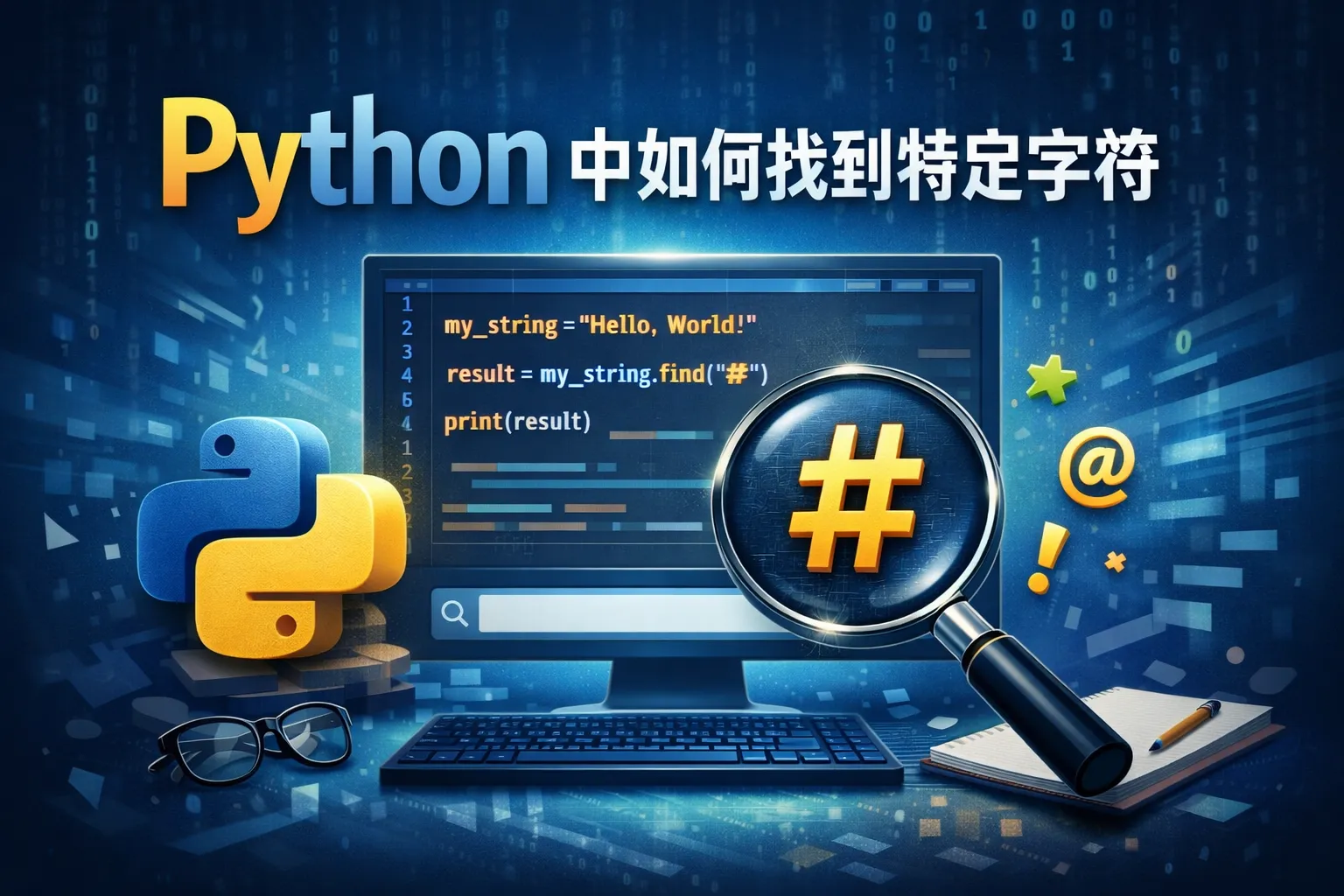 python中如何找到特定字符