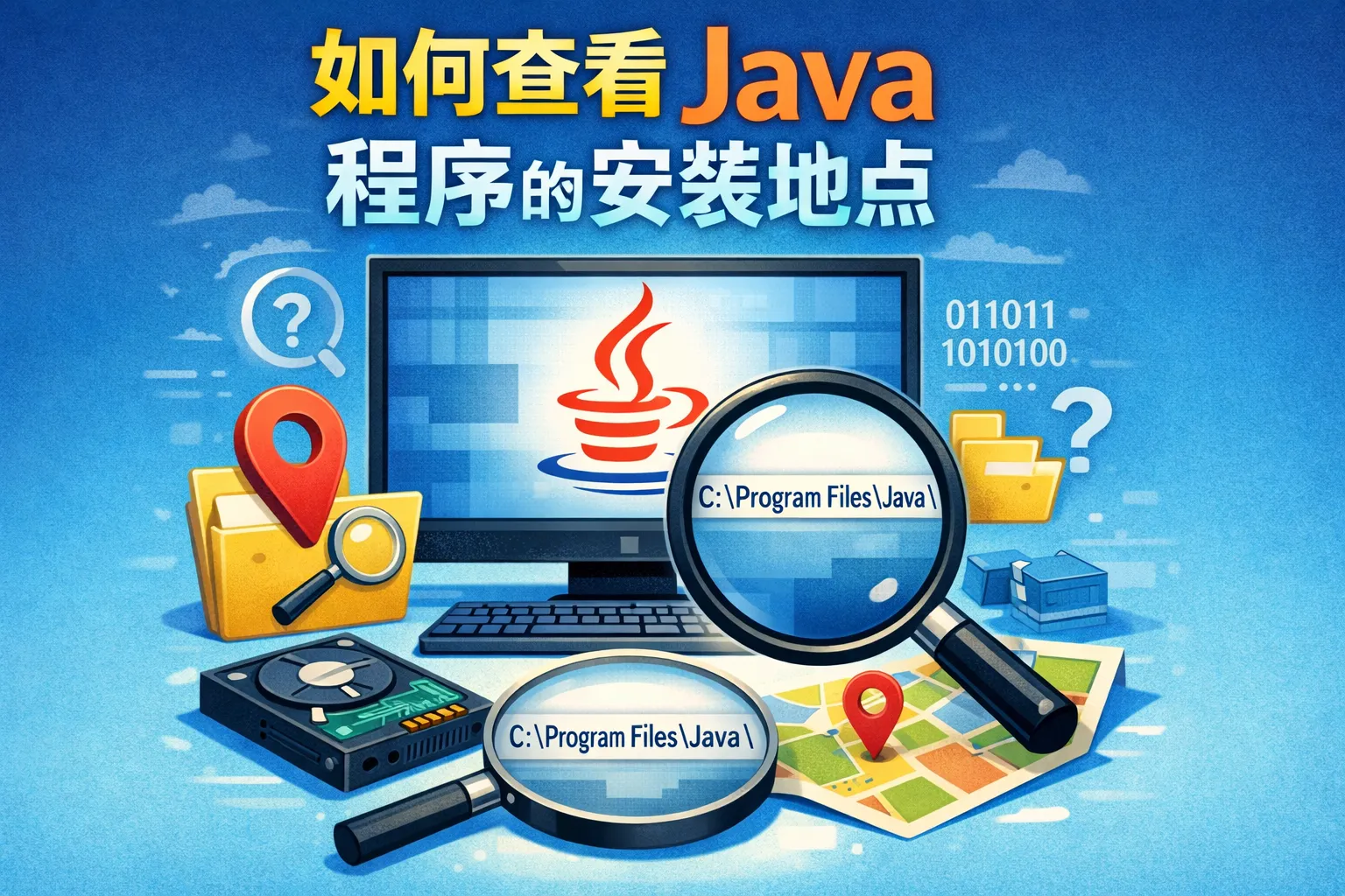 如何查看java程序的安装地点