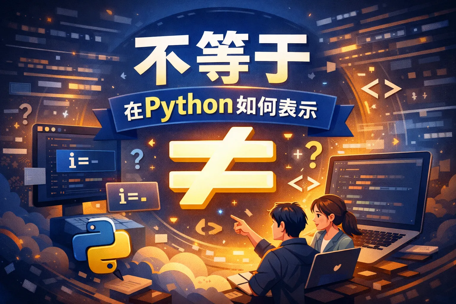 不等于在python如何表示