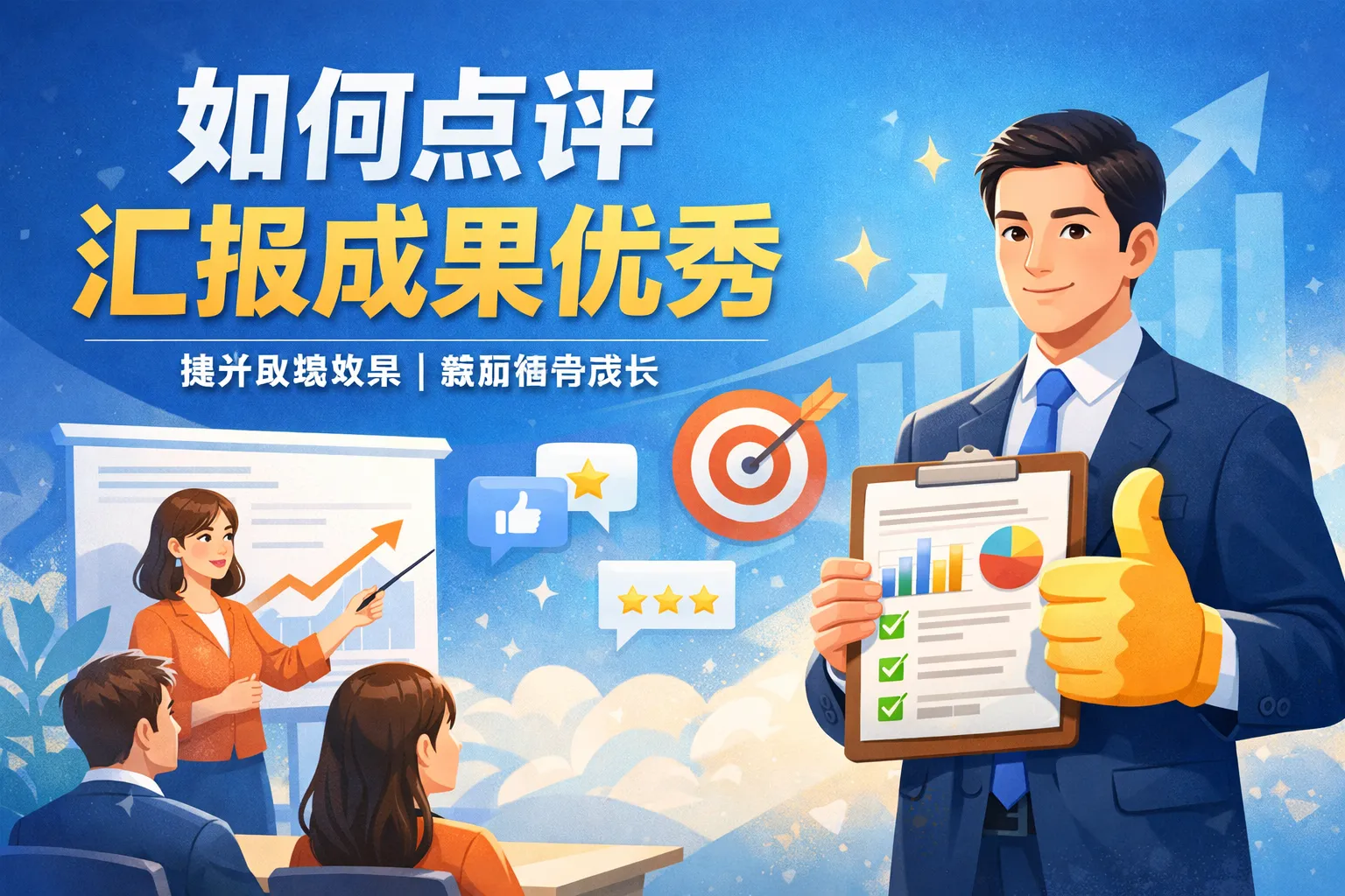 如何点评汇报成果优秀