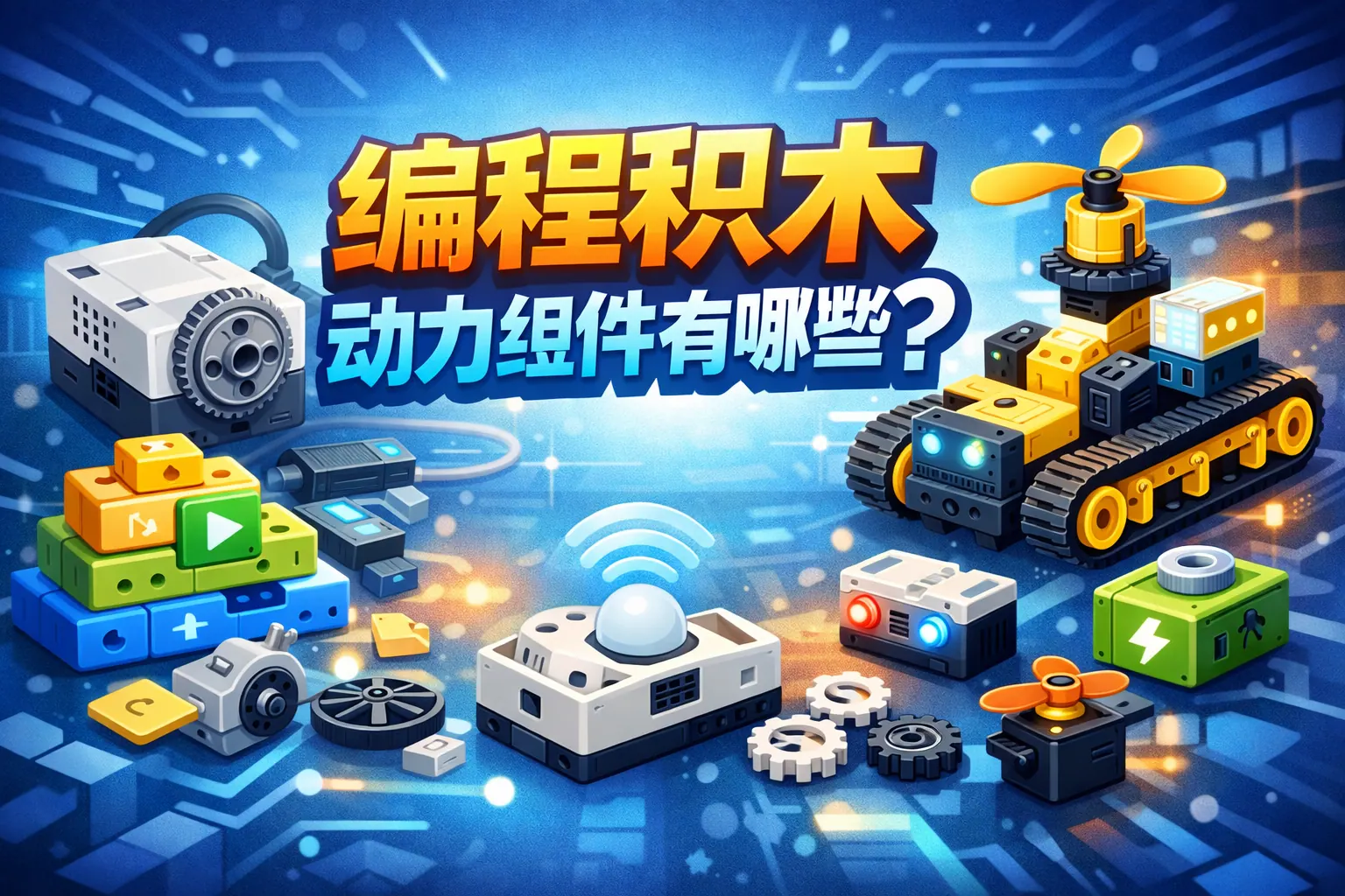 编程积木动力组件有哪些