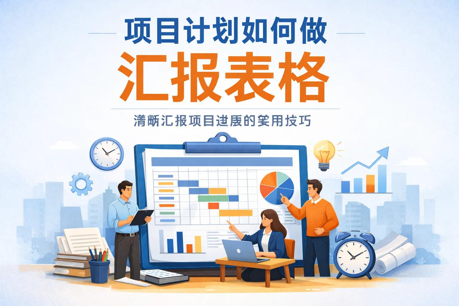 项目计划如何做汇报表格