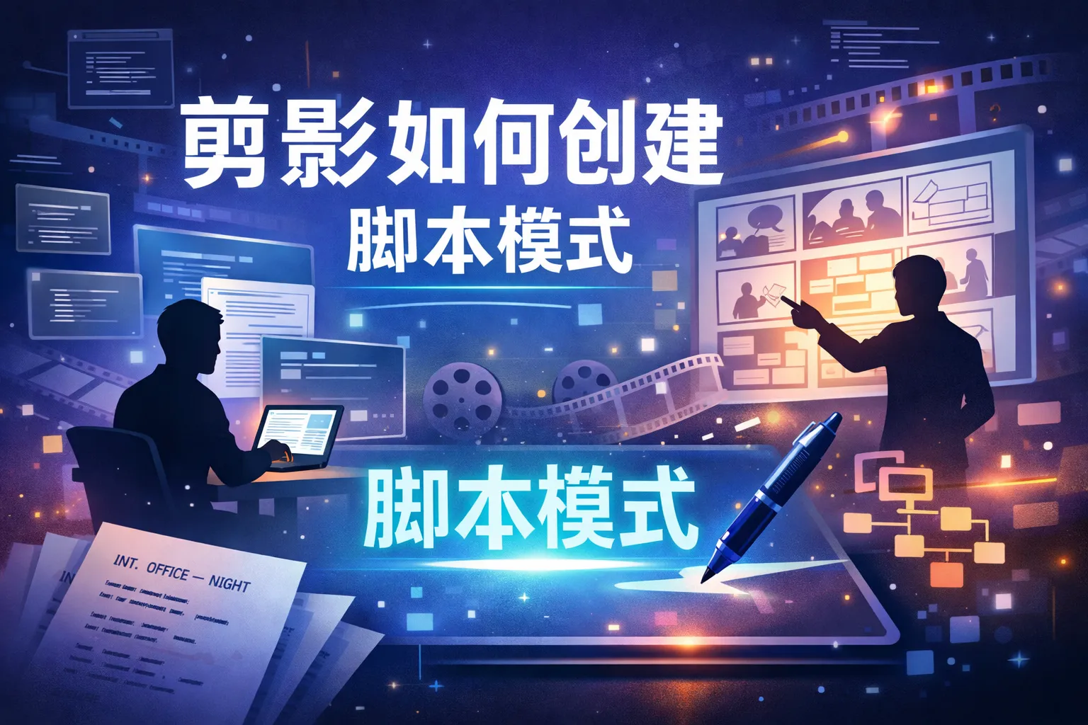 剪影如何创建脚本模式