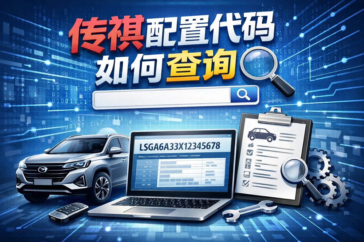 传祺配置代码如何查询