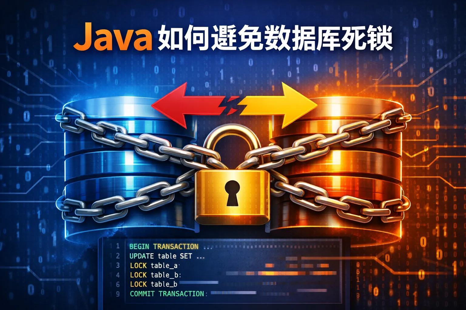 java如何避免数据库死锁