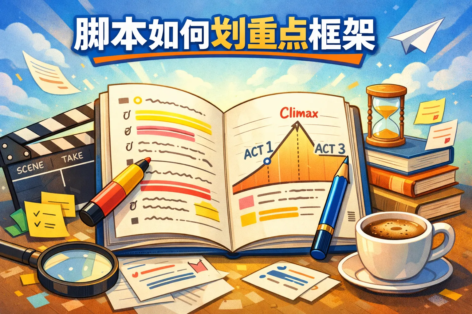 脚本如何划重点框架