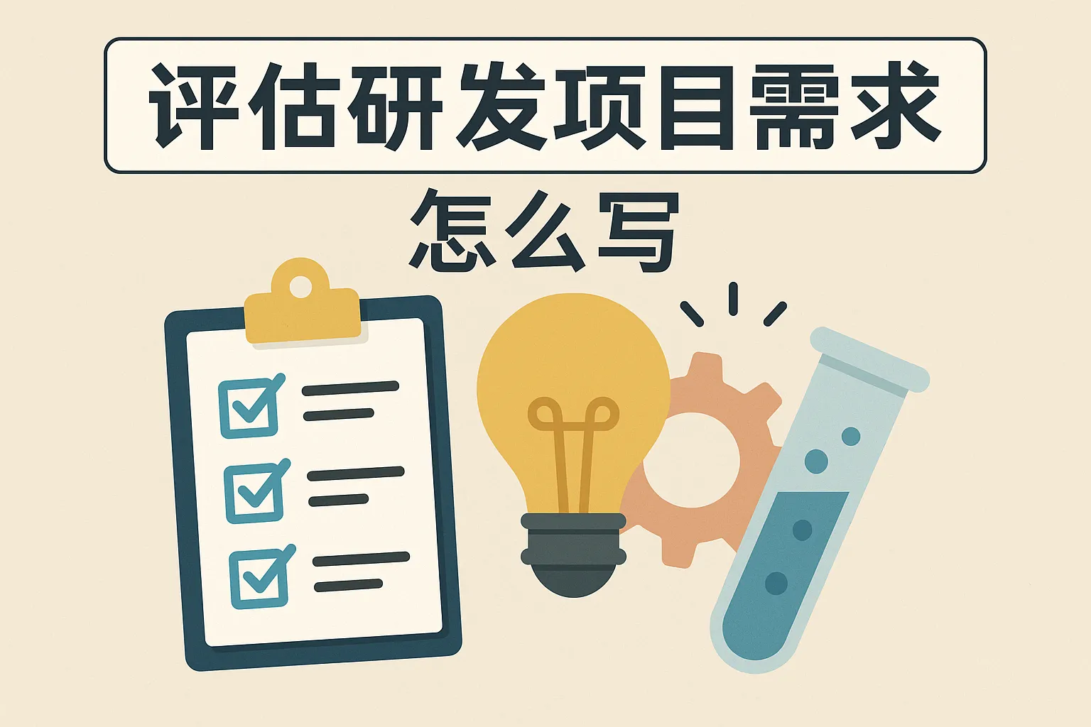 评估研发项目需求怎么写