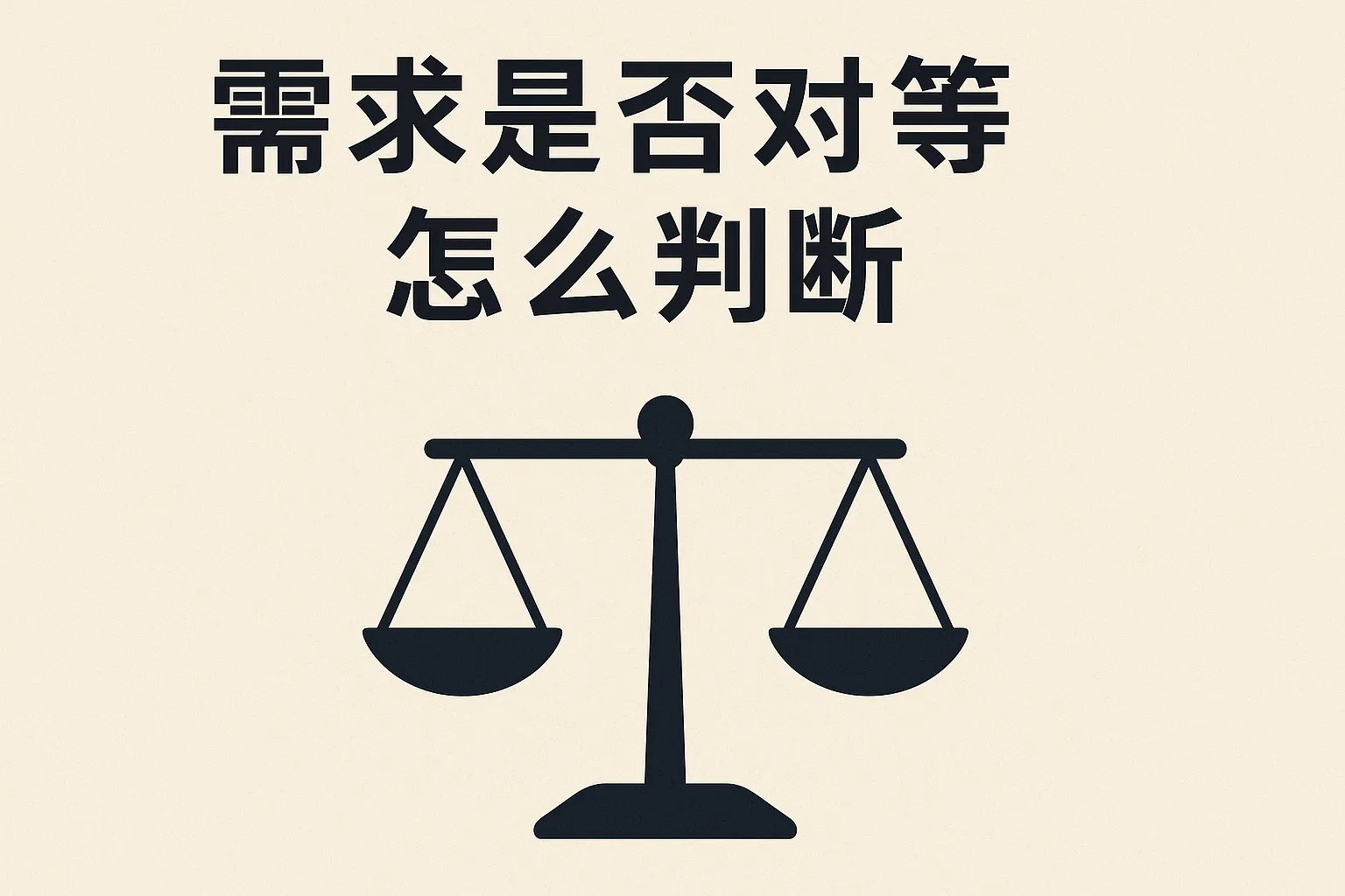 需求是否对等怎么判断