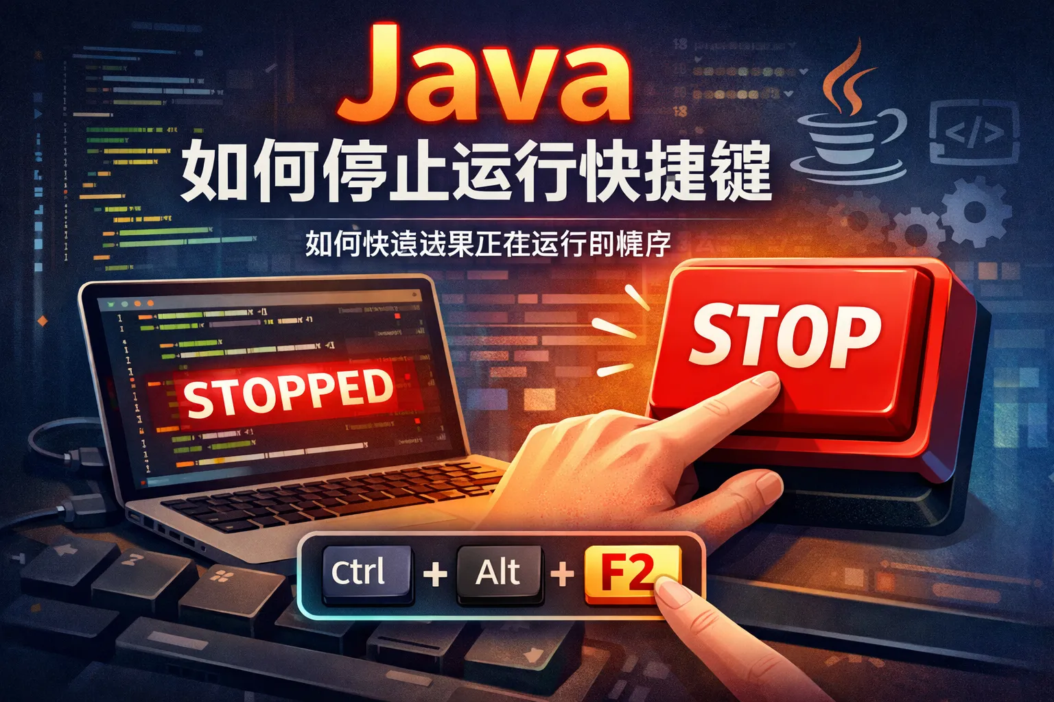java如何停止运行快捷键