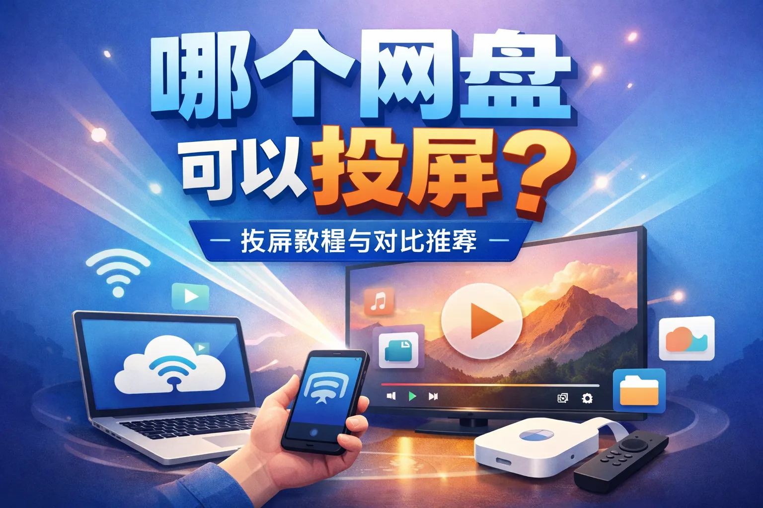 哪个网盘可以投屏