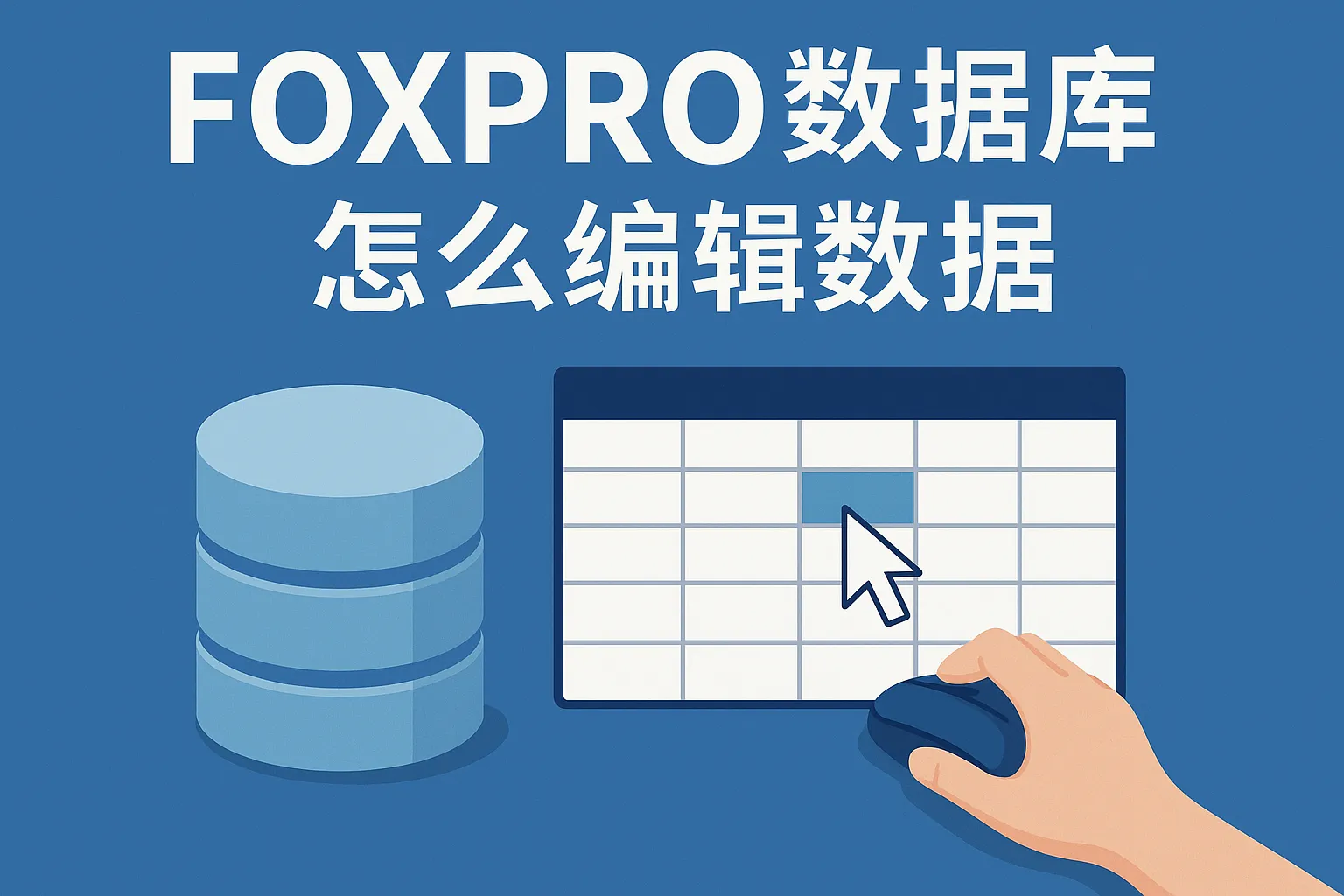 foxpro数据库怎么编辑数据