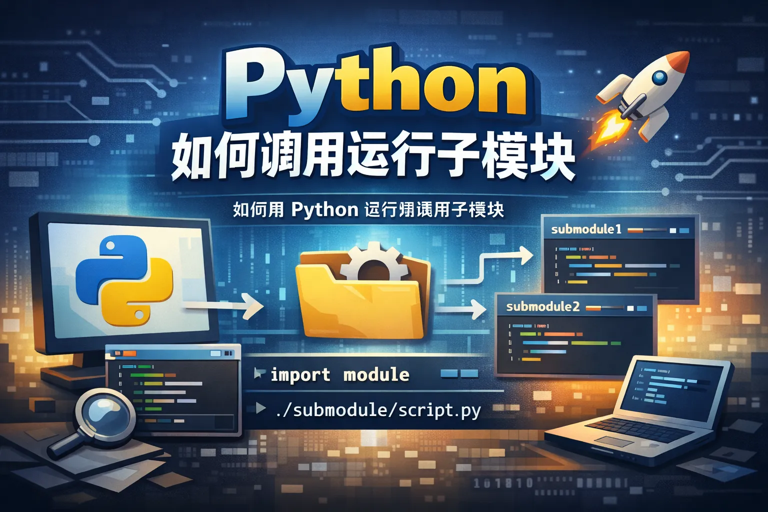 python如何调用运行子模块