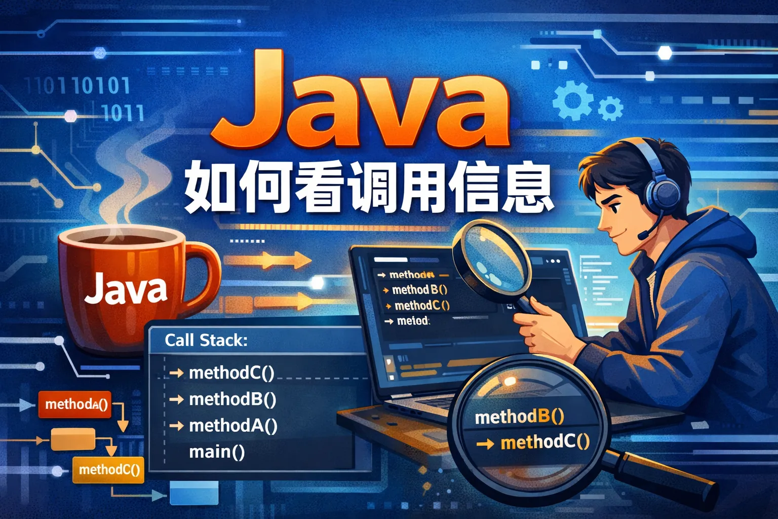 java如何看调用信息