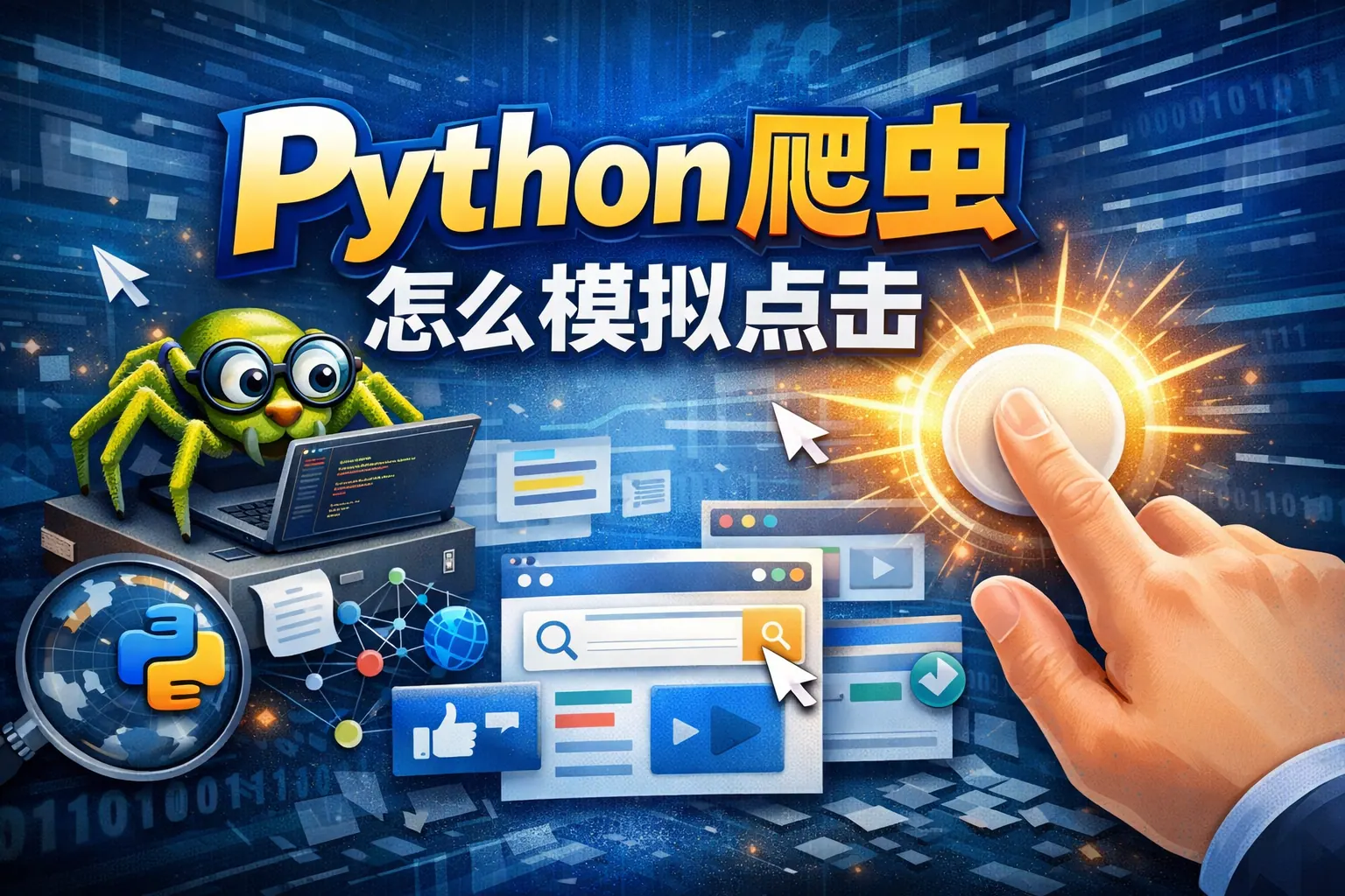 python爬虫怎么模拟点击