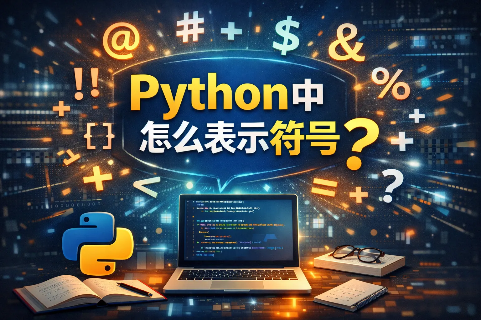 python中怎么表示符号