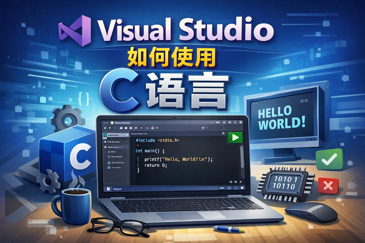 visualstudio如何使用c语言