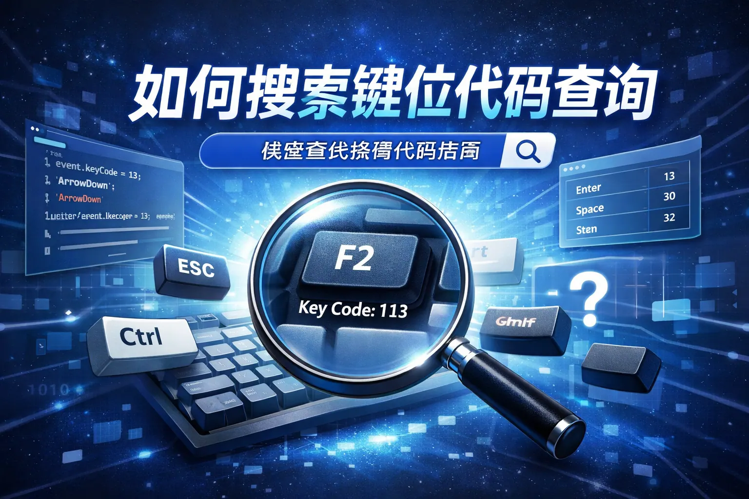 如何搜索键位代码查询