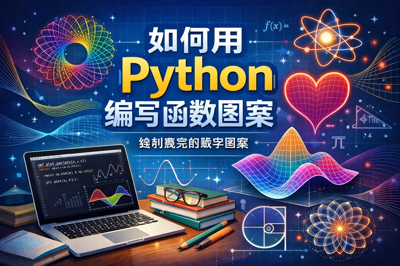 如何用python编写函数图案
