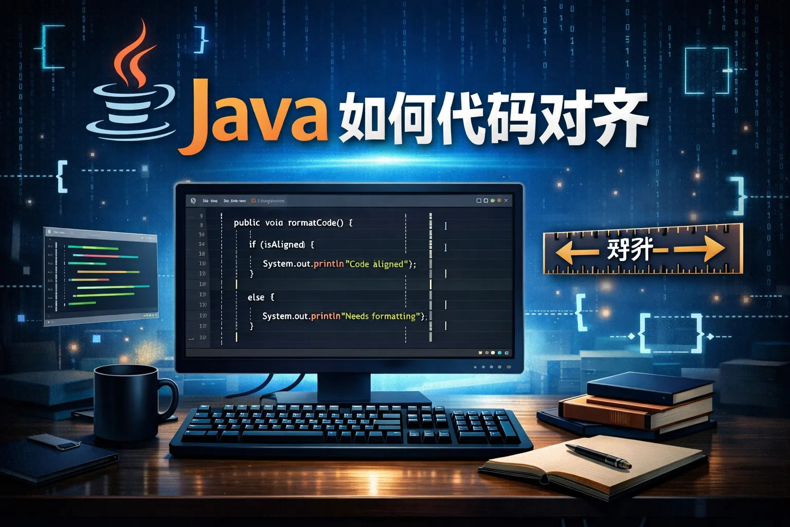 java如何代码对齐
