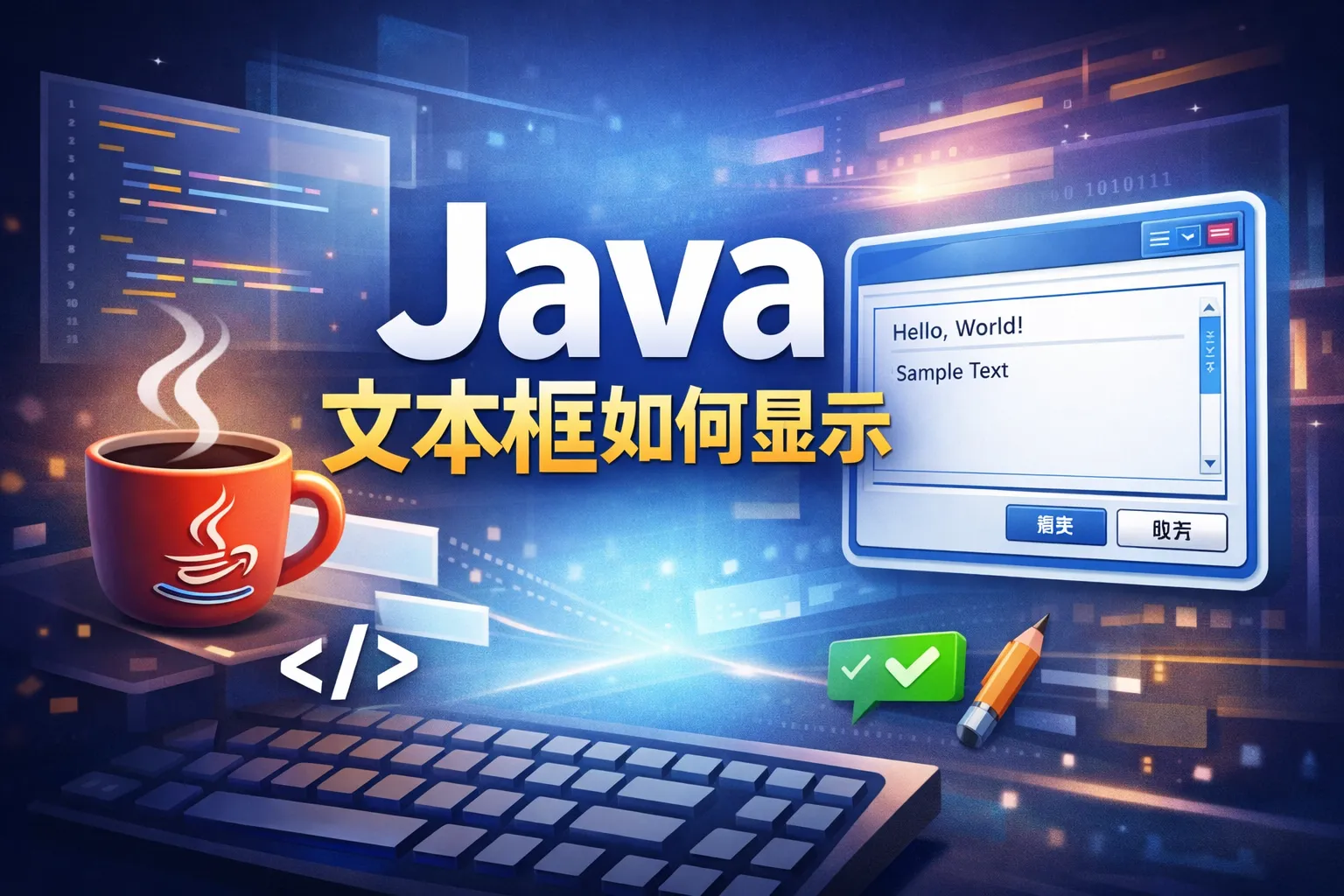 java文本框如何显示