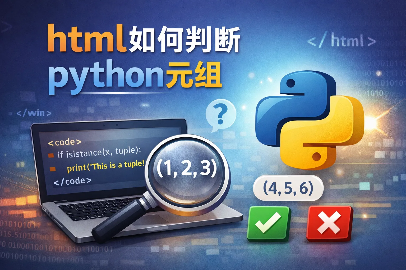 html如何判断python元组