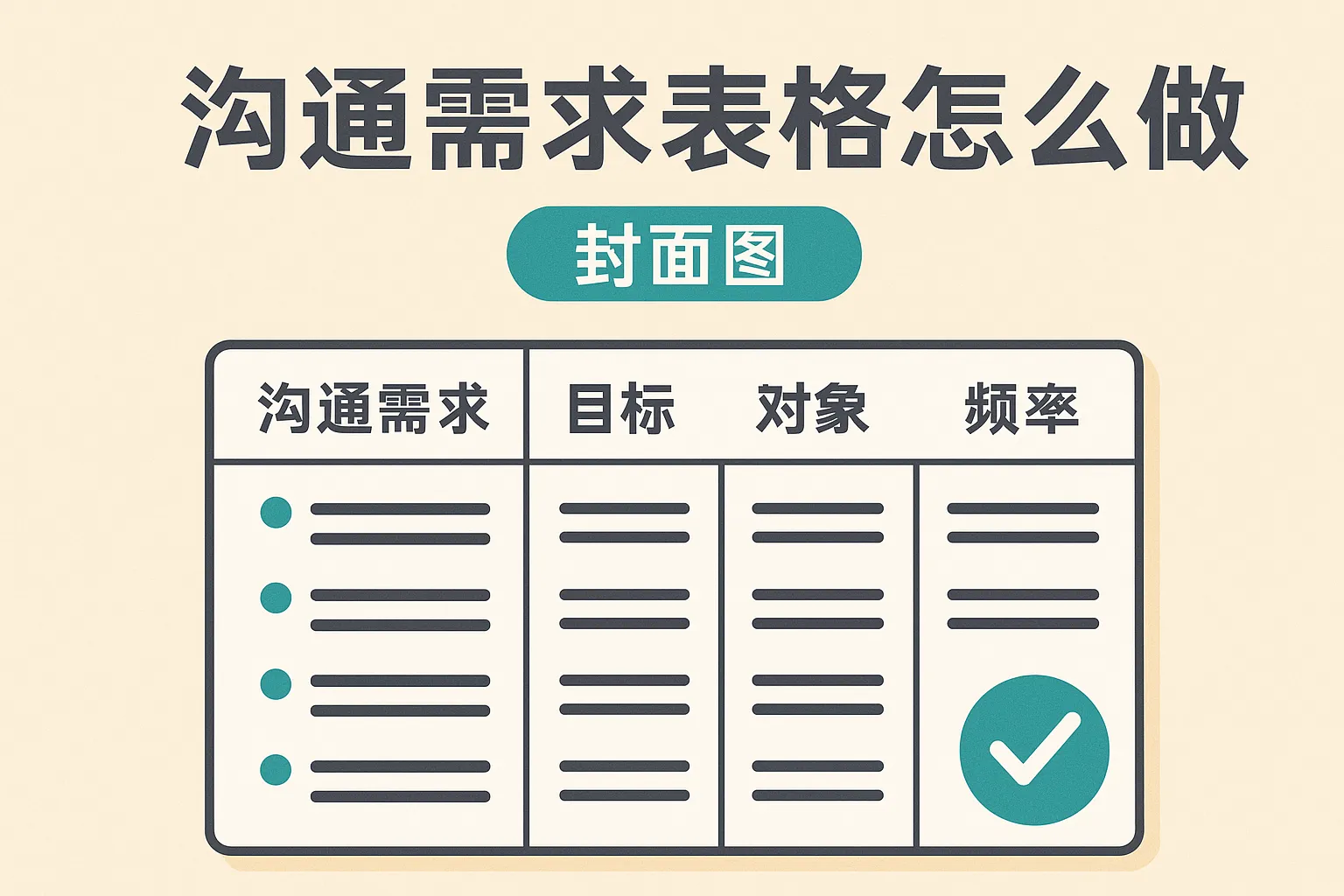沟通需求表格怎么做图片