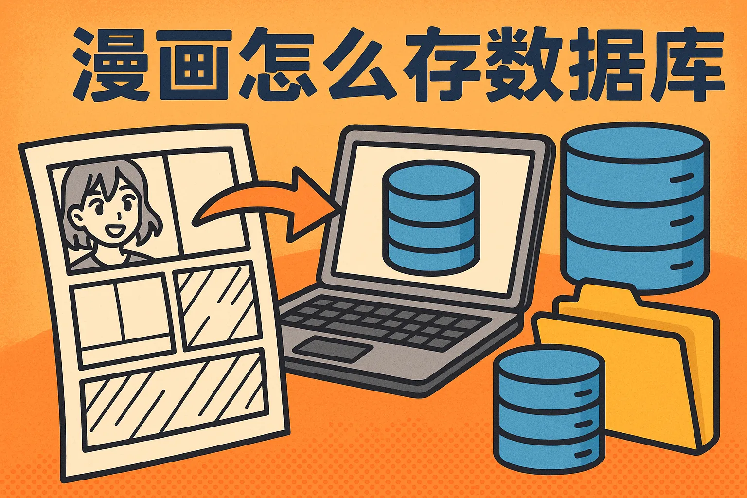 漫画怎么存数据库