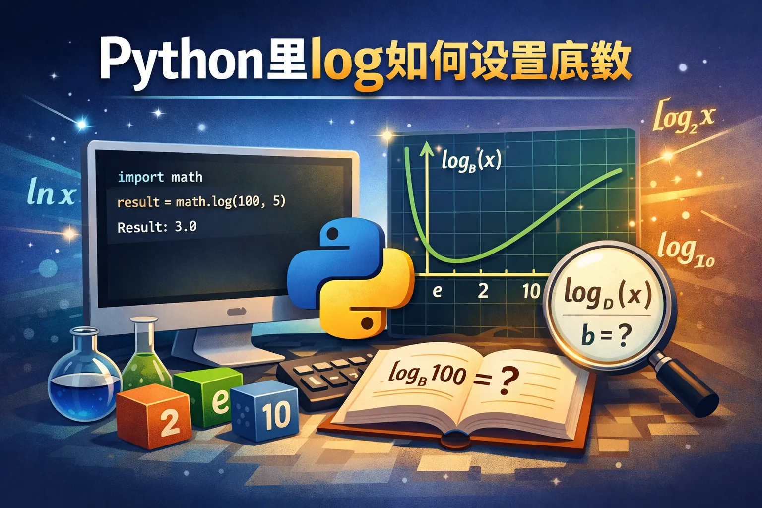 Python里log如何设置底数