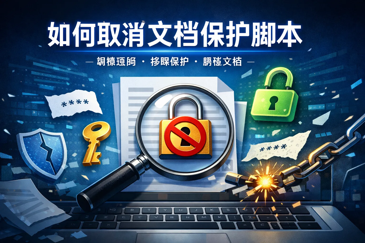 如何取消文档保护脚本