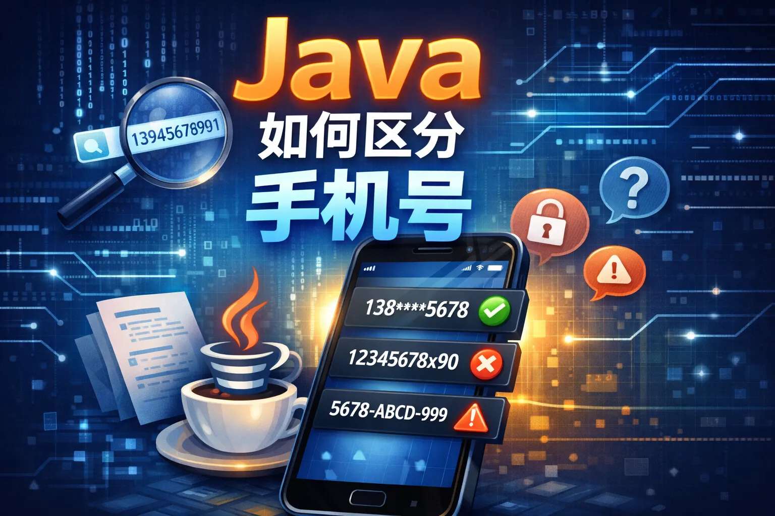 java 如何区分 手机号