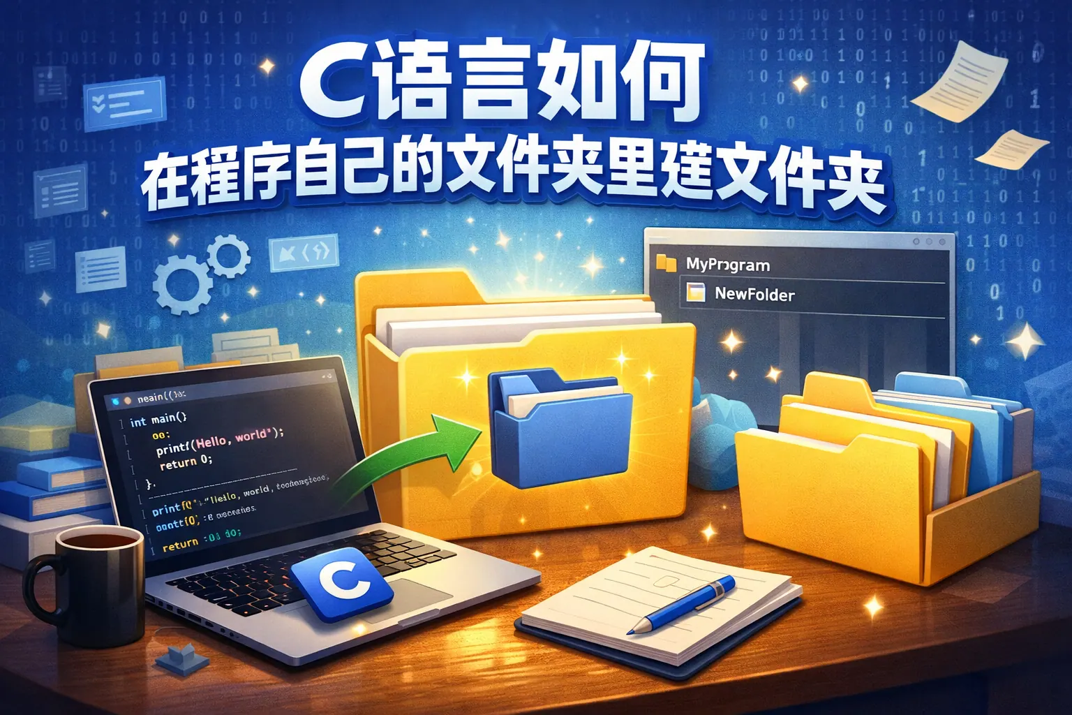 c语言如何在程序自己的文件夹里建文件夹