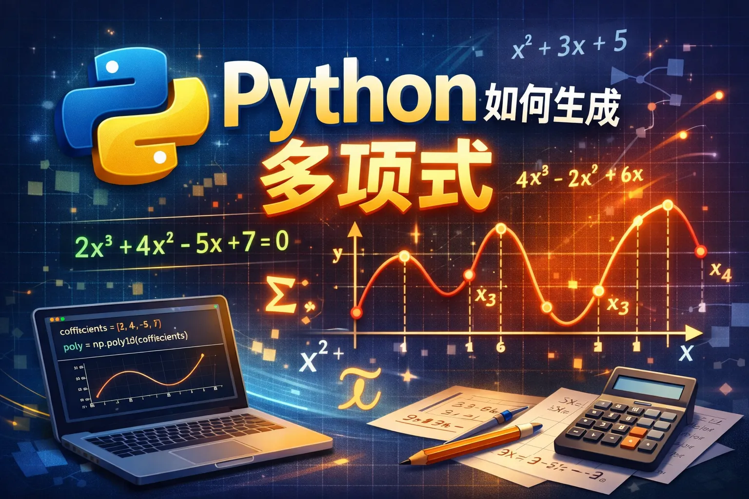python如何生成多项式