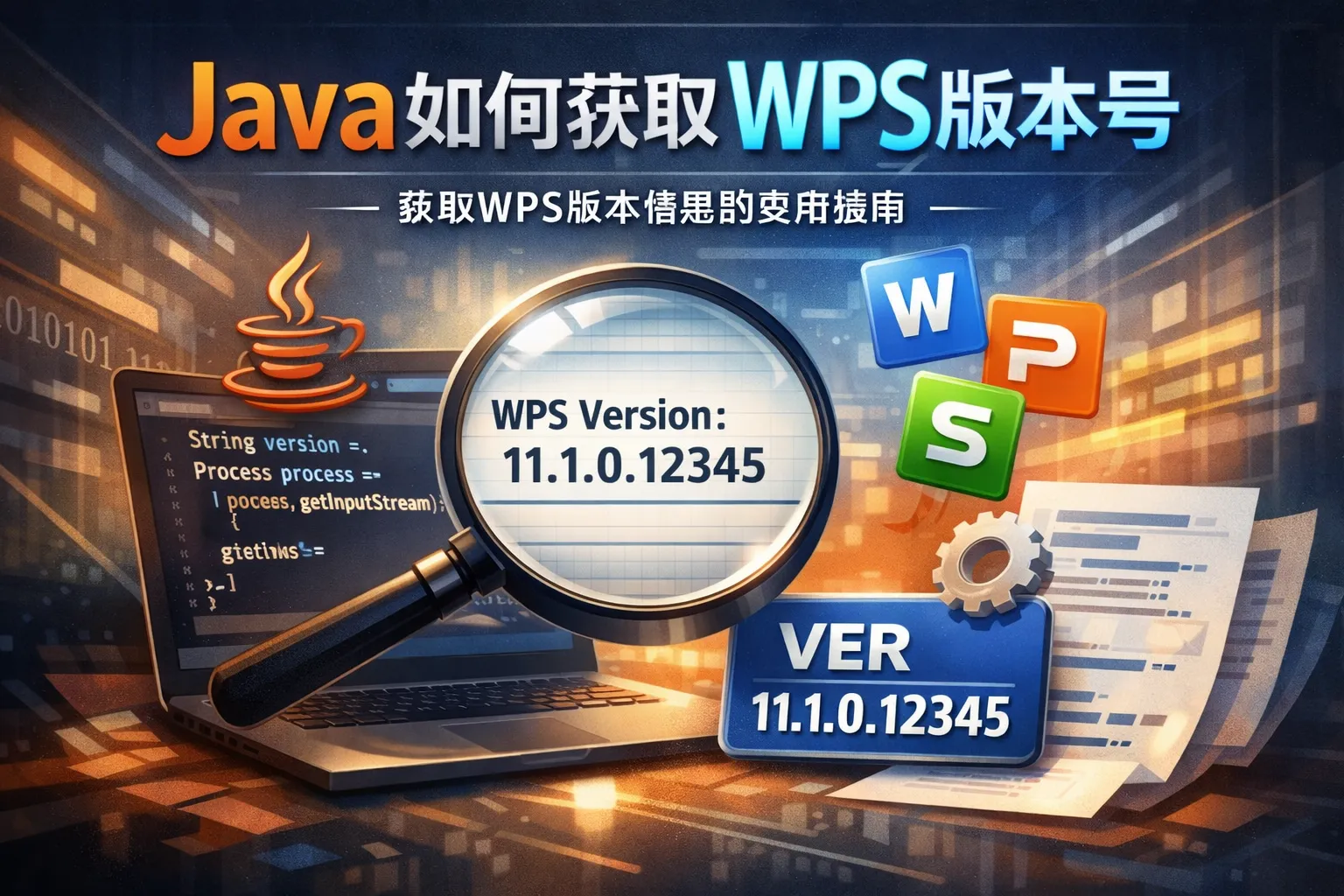 java如何获取wps版本号