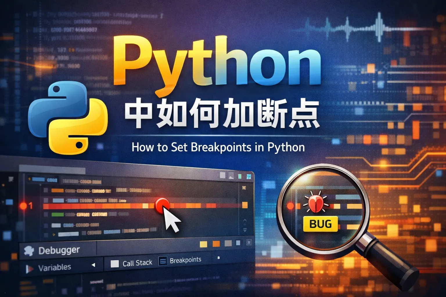 python 中如何加断点
