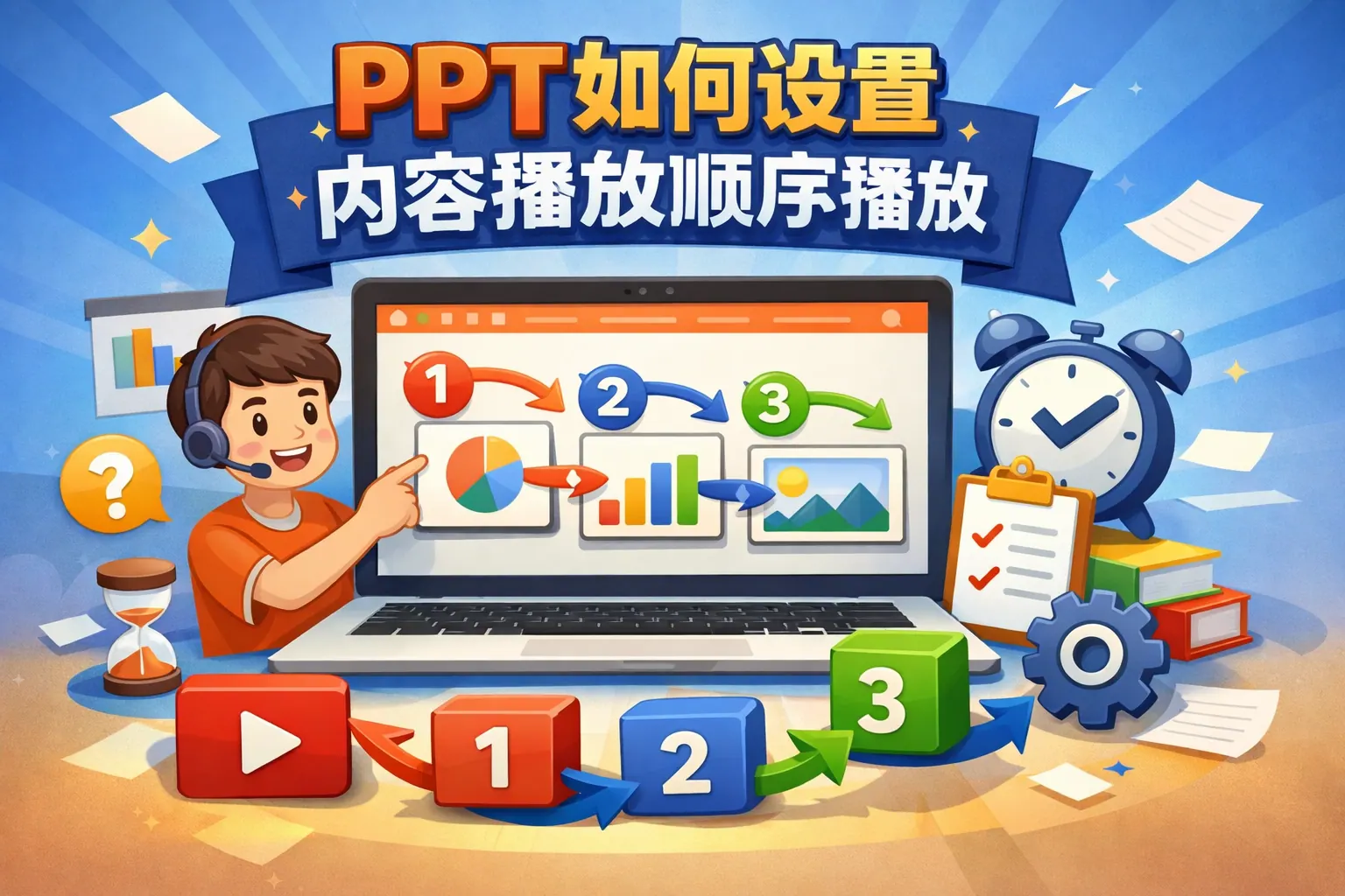 ppt如何设置内容播放顺序播放