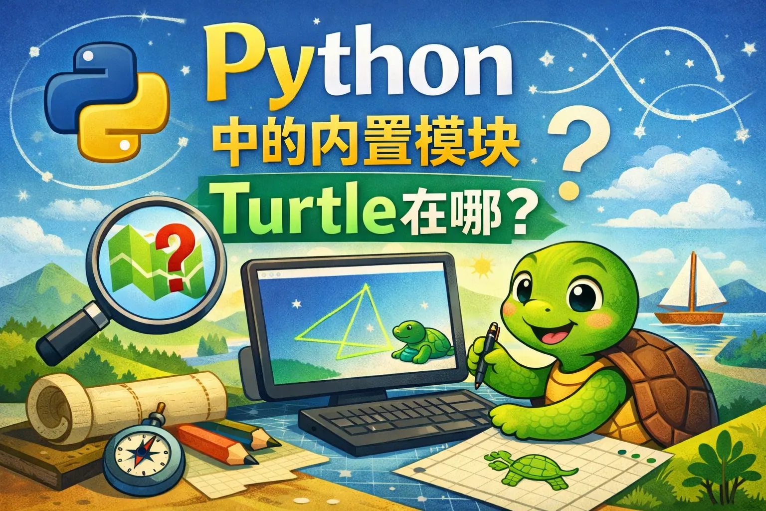 python中的内置模块turtle在哪