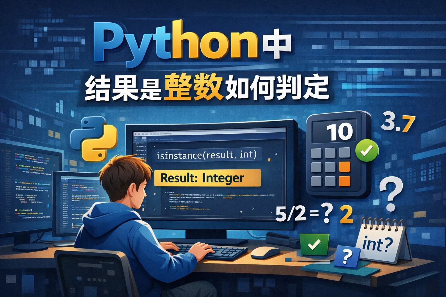 Python中结果是整数如何判定