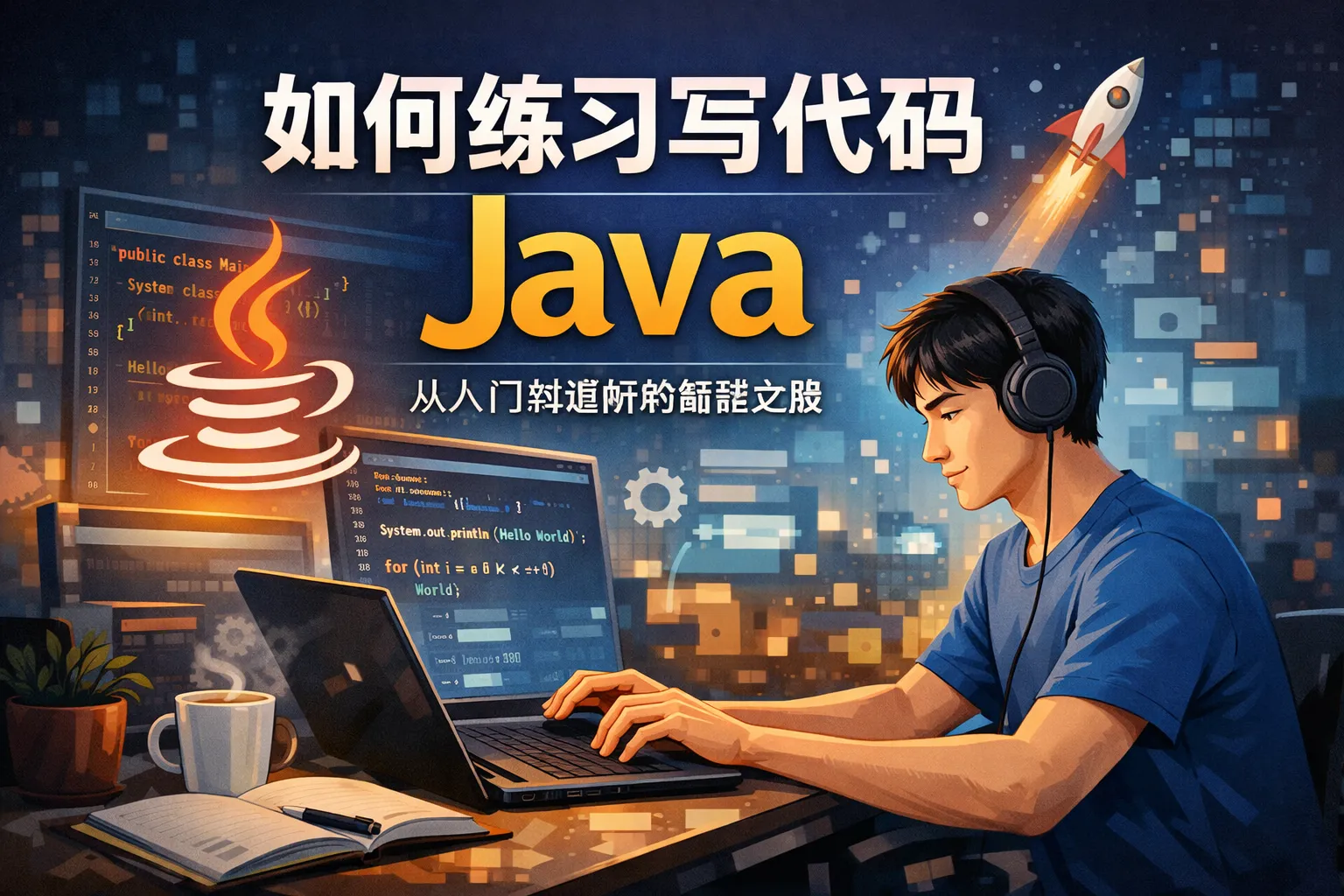 如何练习写代码java