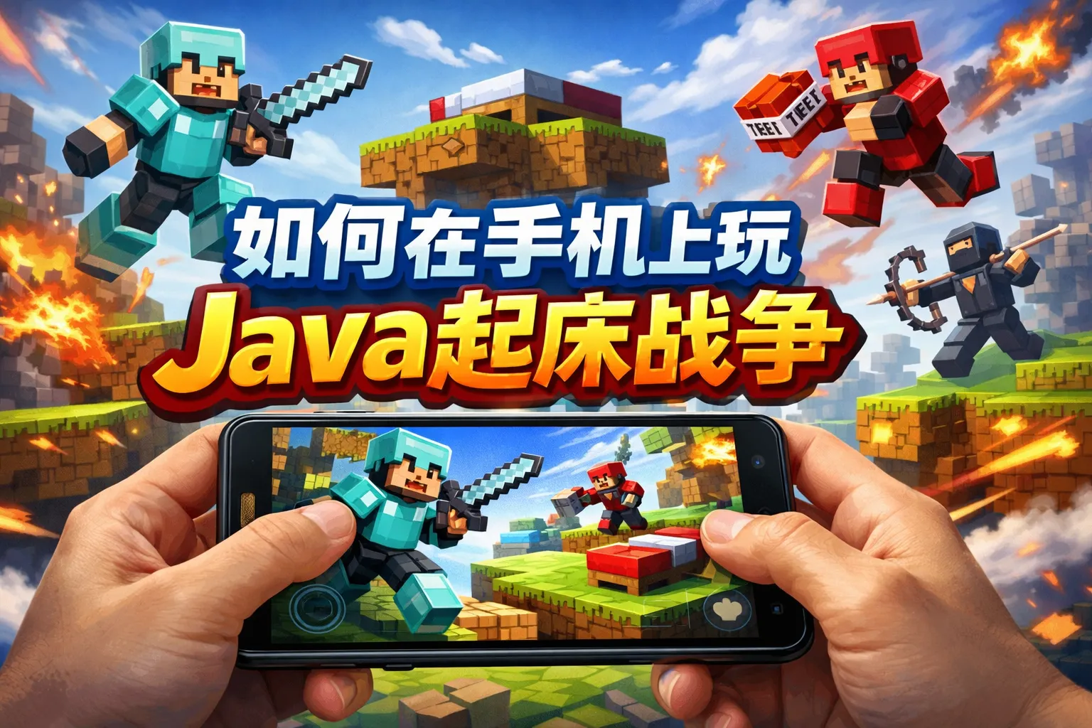 如何在手机上玩java起床战争