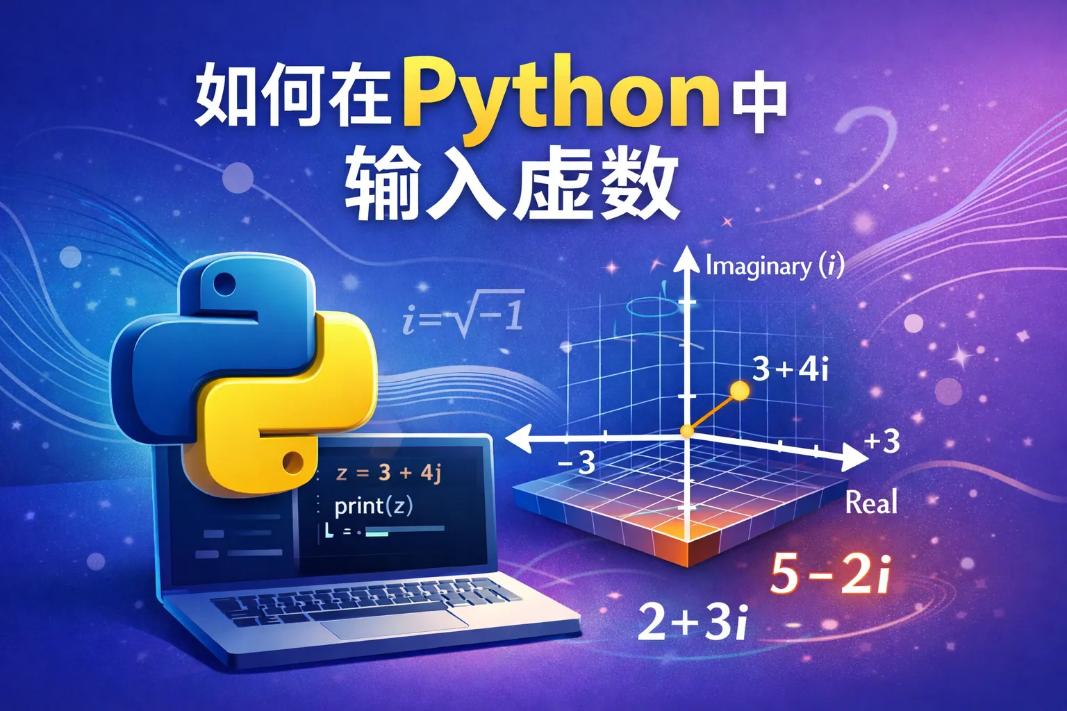 如何在Python中输入虚数