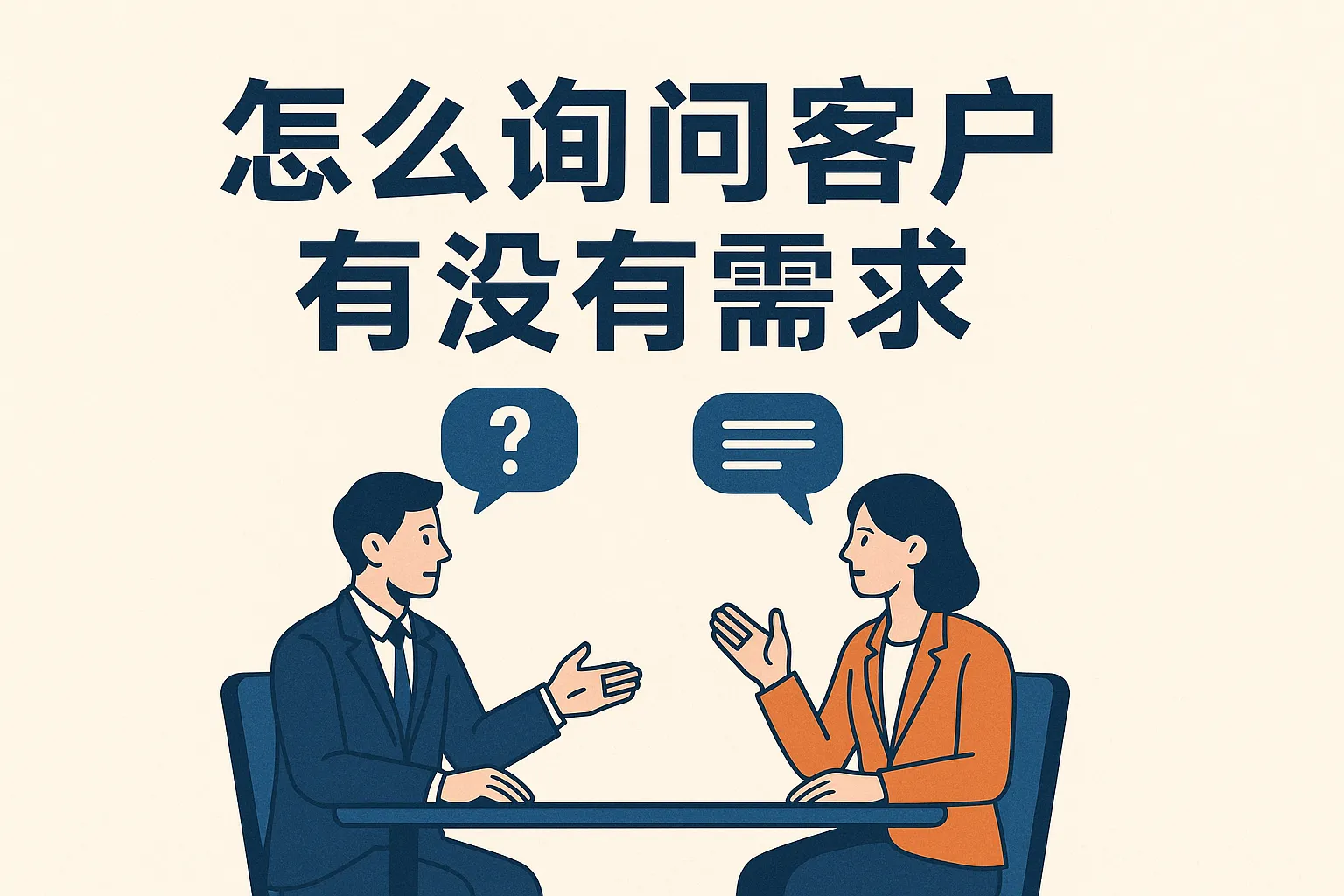 怎么询问客户有没有需求