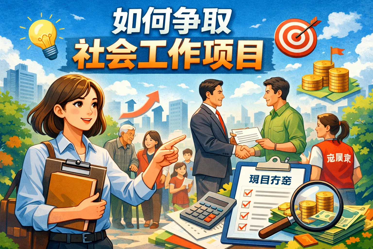 如何争取社会工作项目